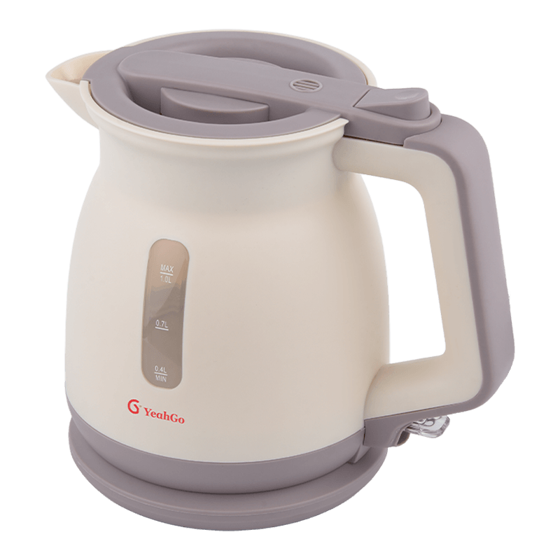 Botella de leche eléctrica PP antipunta de 1,0 L similar a una tetera con base de energía circular independiente